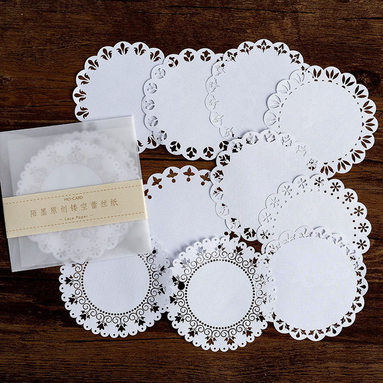 Hollow Lace Paper – Alice Tea Party Series, 8 Options - ViktaShop
