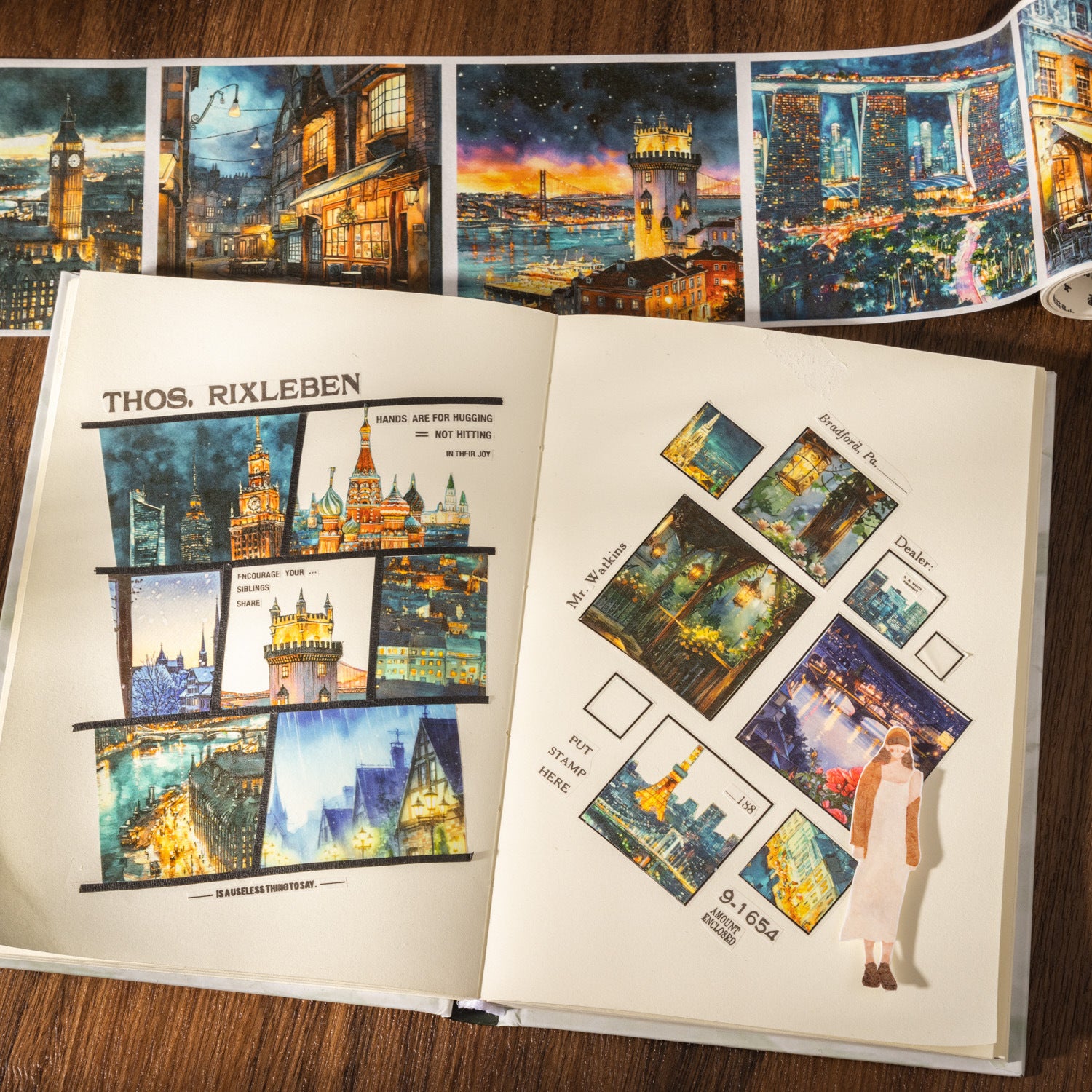 Creative Night Painting Handbook Sticker