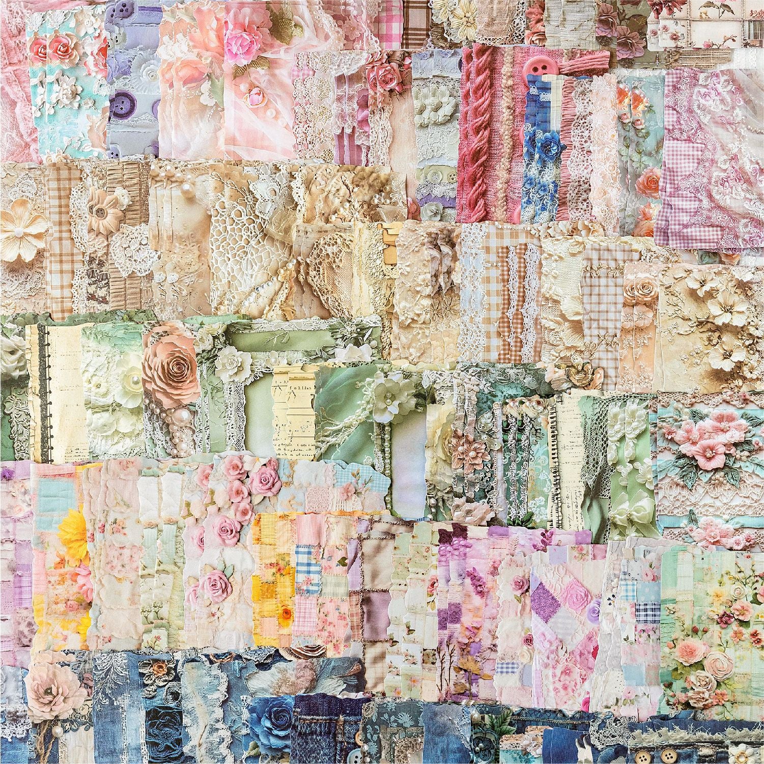 Retro Material Paper Pack for Background, 6 Options - ViktaShop