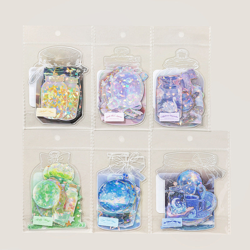 Bottle series PET stickers 10 psc