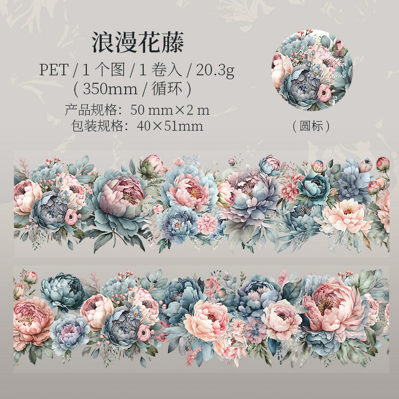 PET Tape - Flower Four Seasons Series, 350mm - ViktaShop
