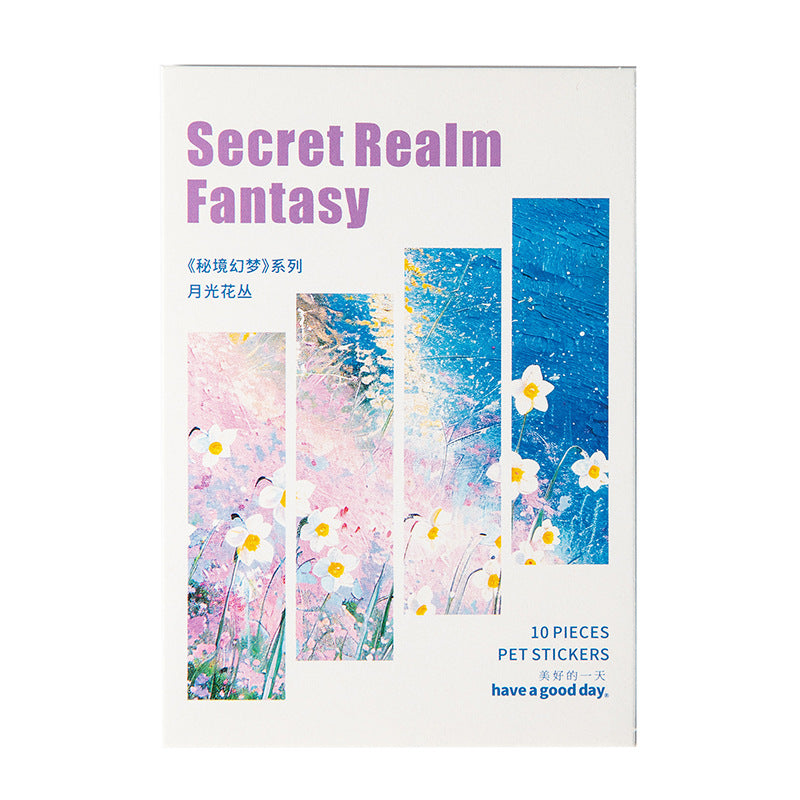 Secret Realm Fantasy PET Stickers 10 psc