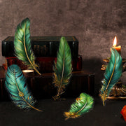 Ancient Forest PET Gilding Sticker Pack - Angel Feather Series, 5 Pcs - ViktaShop