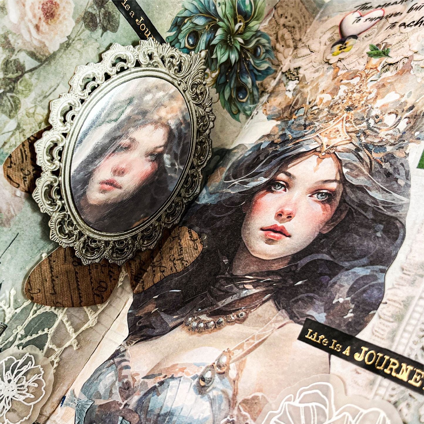Retro Silver Card Paper – Custom Magic Mirror Notebook Material - ViktaShop