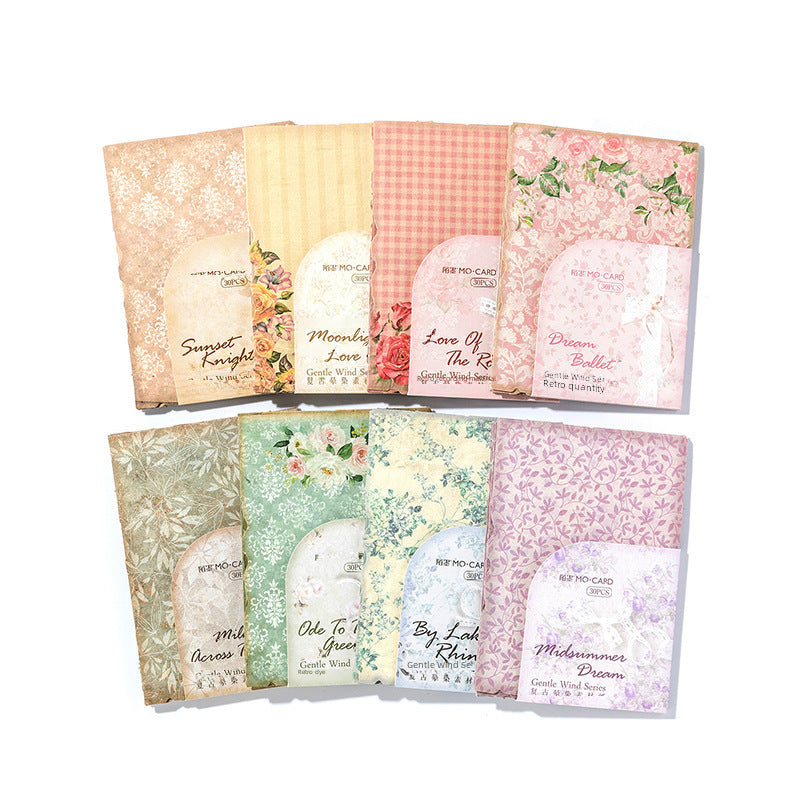 Vintage Material Paper – Soft Wind Series 30 Sheets