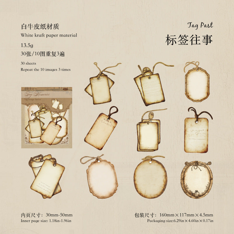 Super White Kraft Paper Labels - Label Pick Light Series, 6 Options - ViktaShop