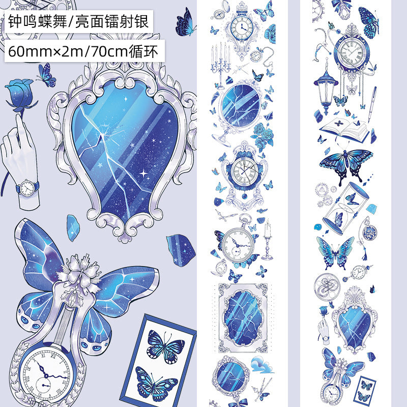 Special Material PET Light, Crystal, Butterfly Collage - 2m - ViktaShop