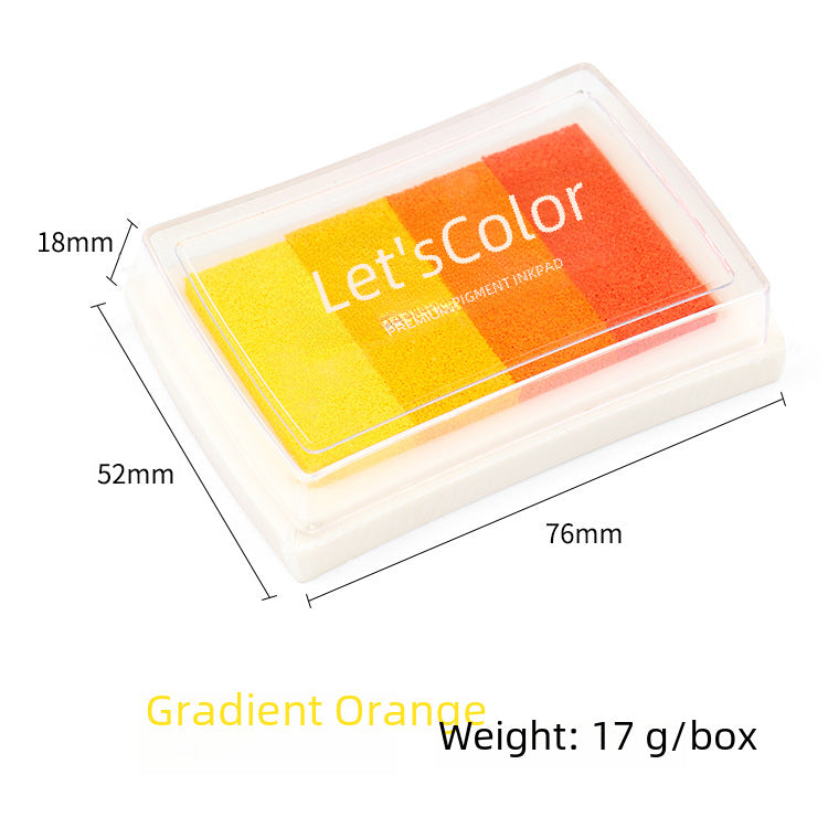 Rainbow Gradient Concave Waist Inkpad – Kids & Wedding Seal Use - ViktaShop