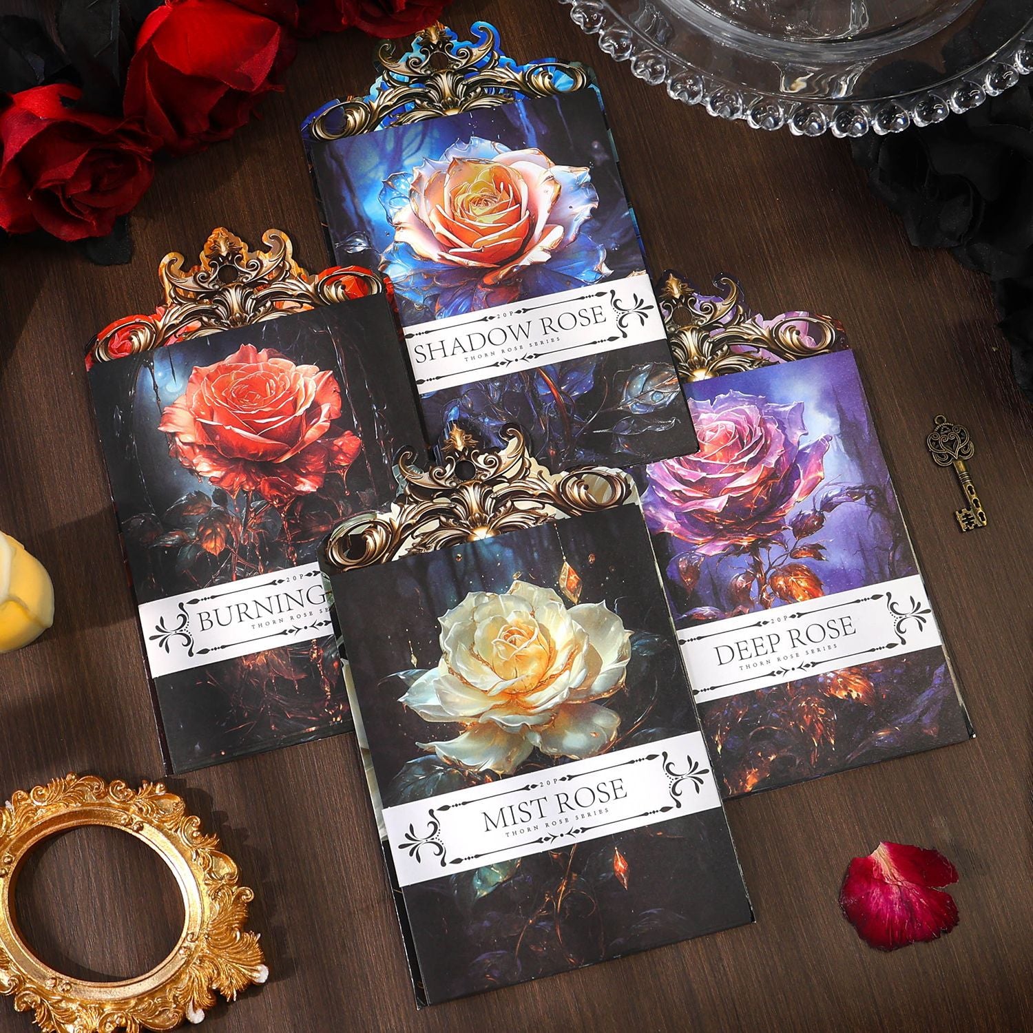 Ancient Forest Thorn Flower Material Paper, 4 Options - ViktaShop