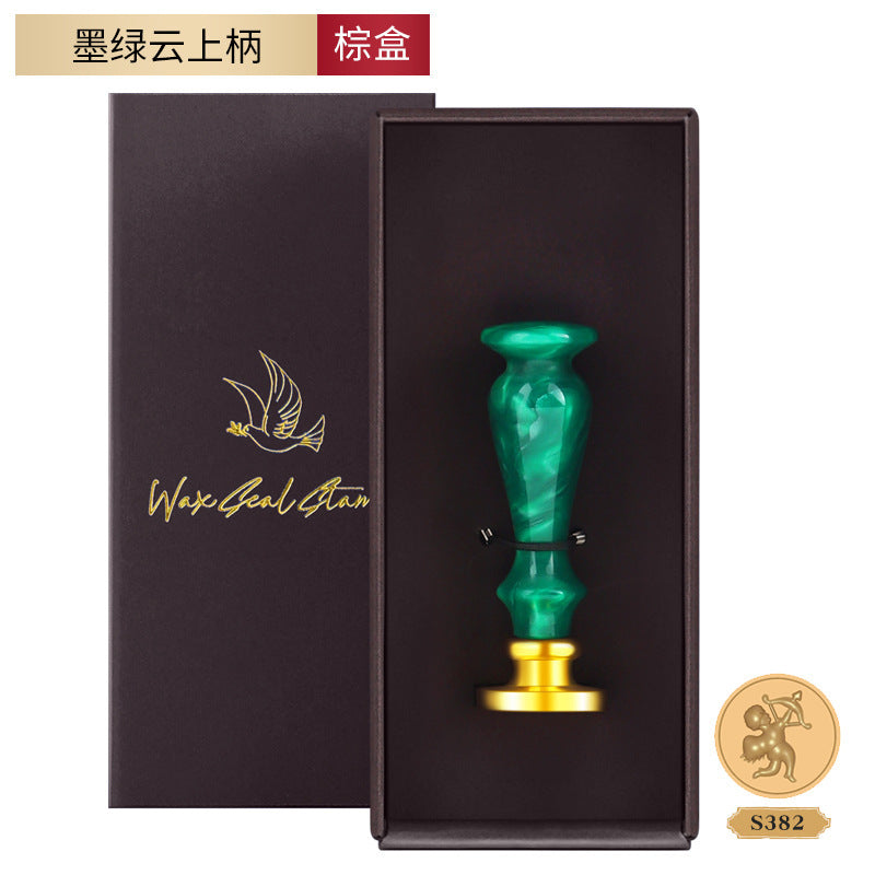 Vintage Lacquer Seal Stamp – Resin & Metal Multi-Style Detachable Handle - ViktaShop