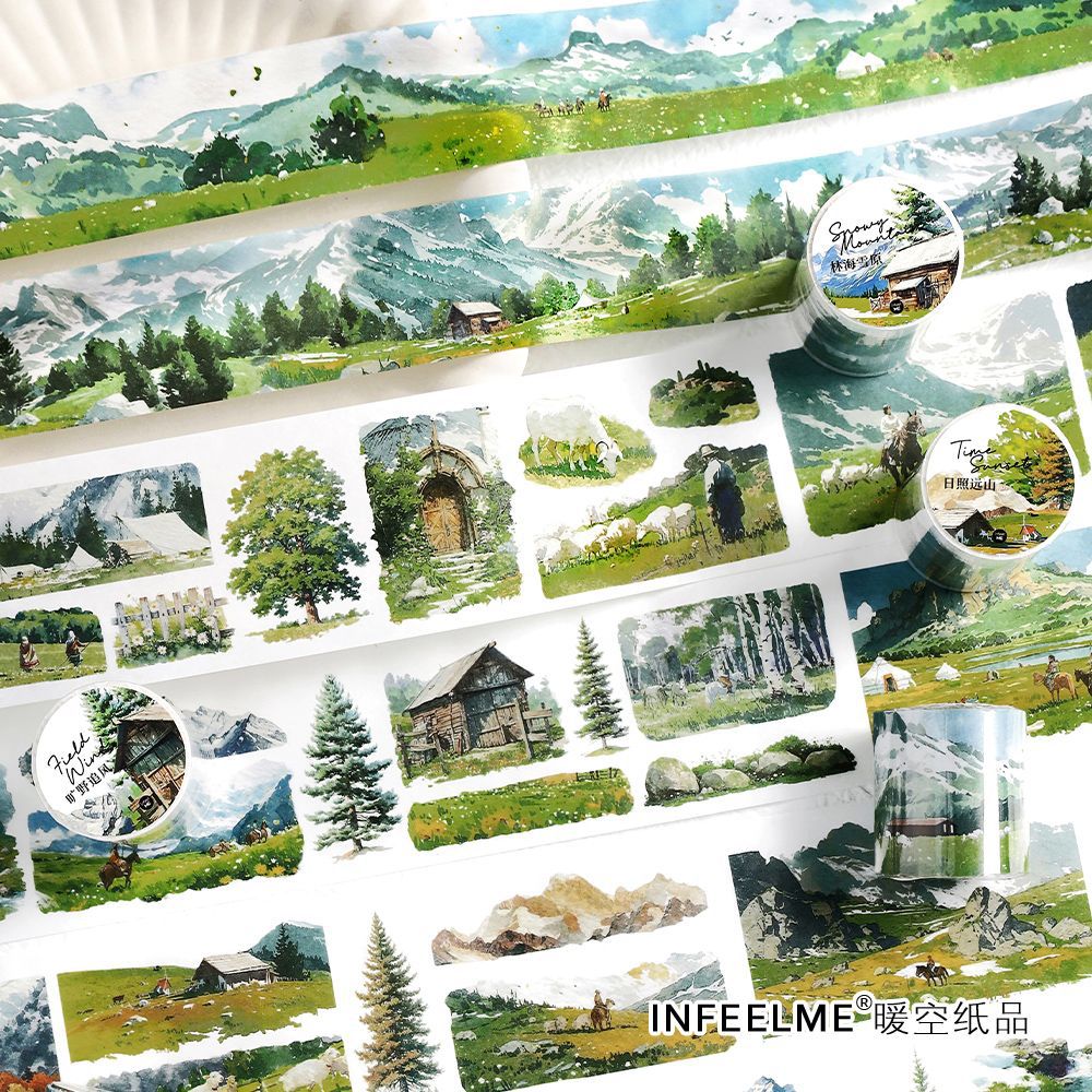 Mountain Wilderness Washi Tape, 2m - ViktaShop