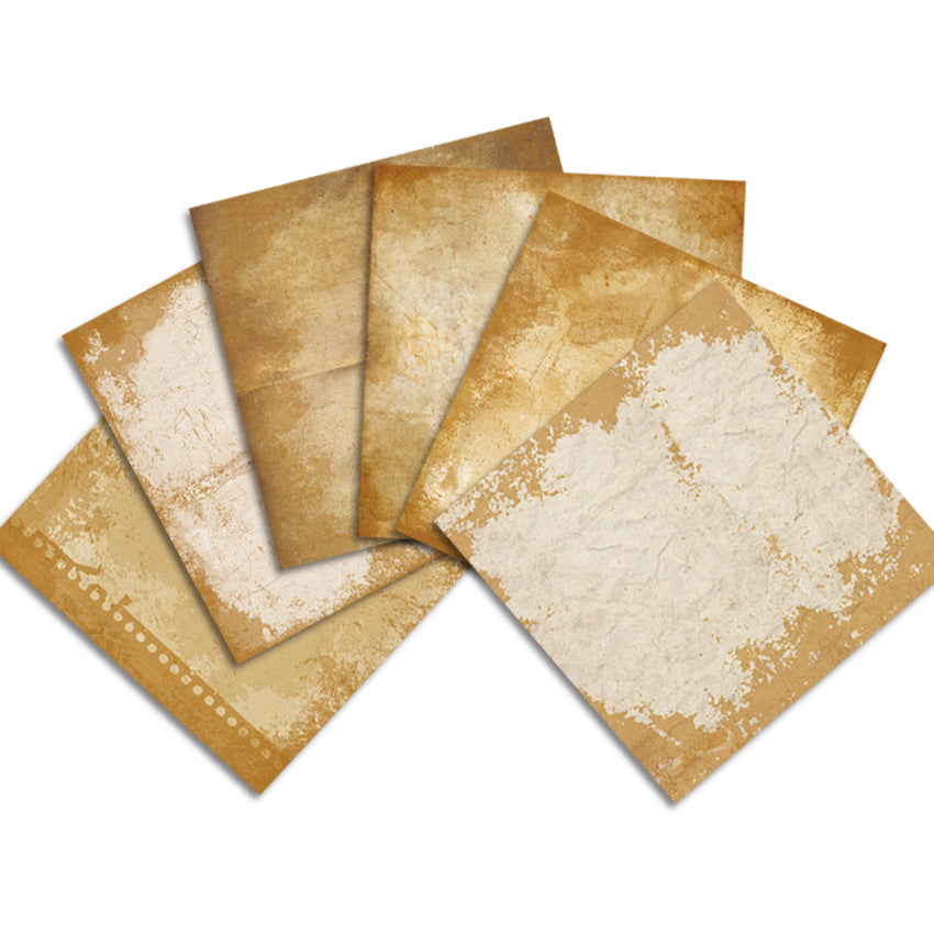 Aged Paper DIY Scrapbook & Junk Journal Pattern Paper - Single-Sided - 24 sheets - ViktaShop
