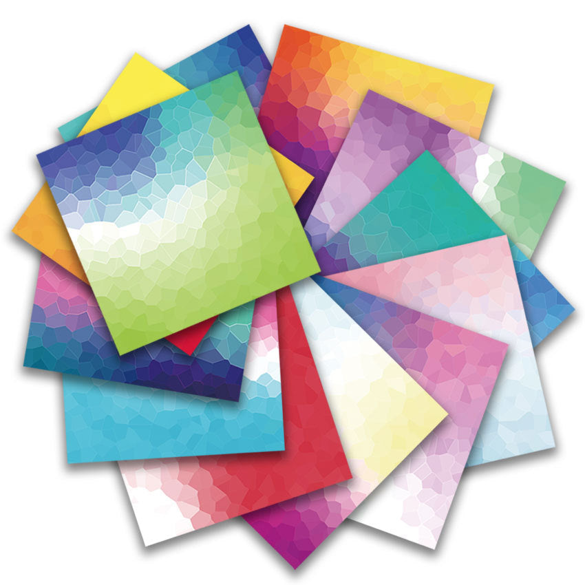 Rainbow Background Pattern Paper - 24 Sheets - ViktaShop