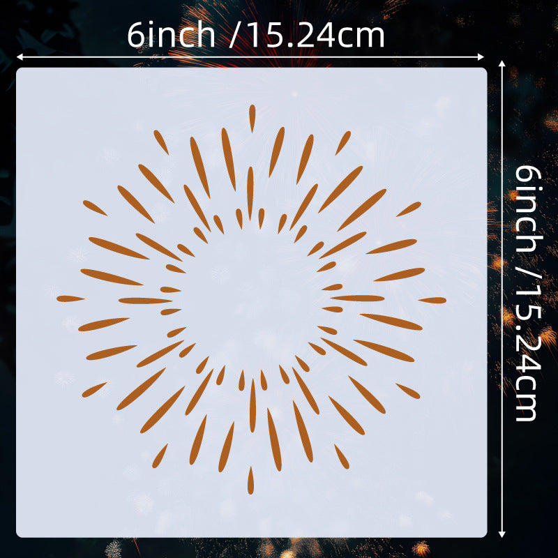Geometric Hollow Pattern Stencil – Texture Dot Design DIY Template - ViktaShop
