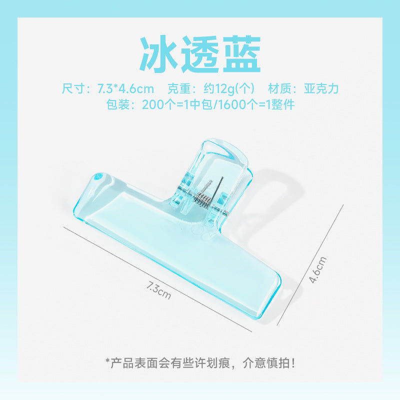 Transparent Acrylic Jelly Clip – Long Tail Stationery Clip - ViktaShop