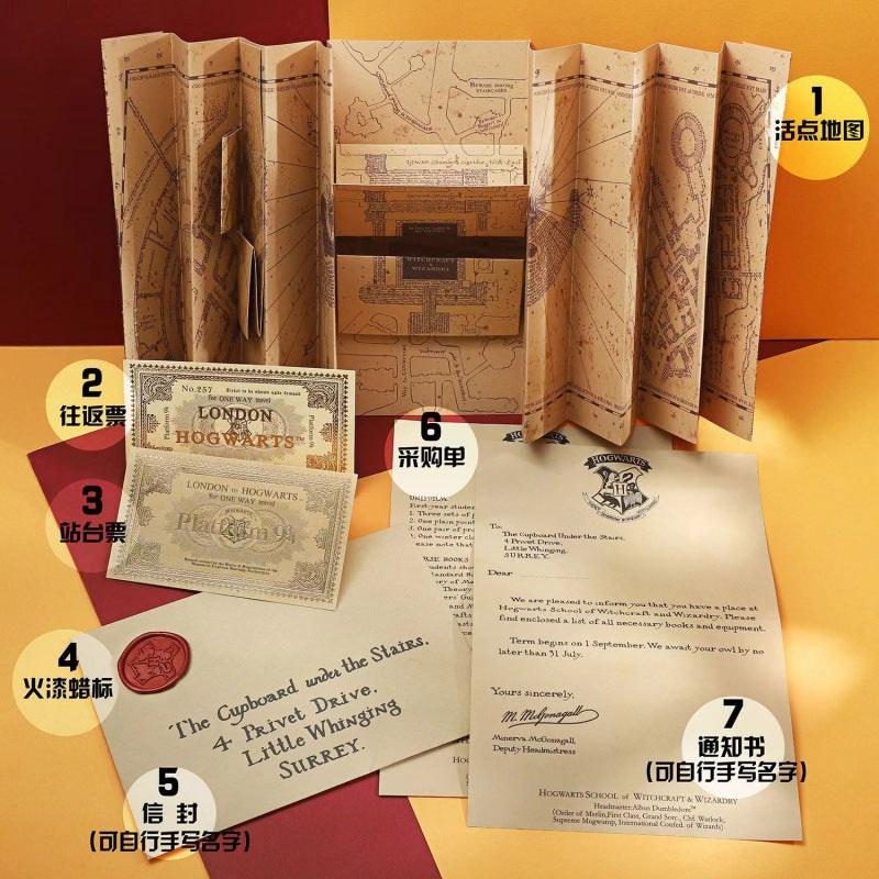 Harry Potte Paper Map set