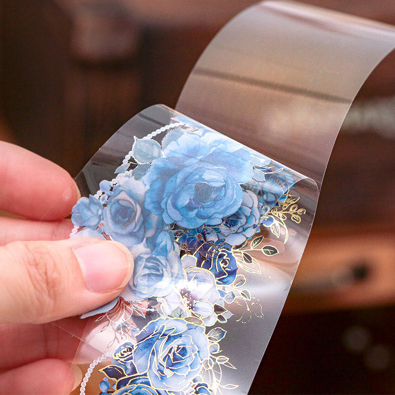 Flower Dream Rose Series – Transparent Waterproof PET Tape, 2m - ViktaShop