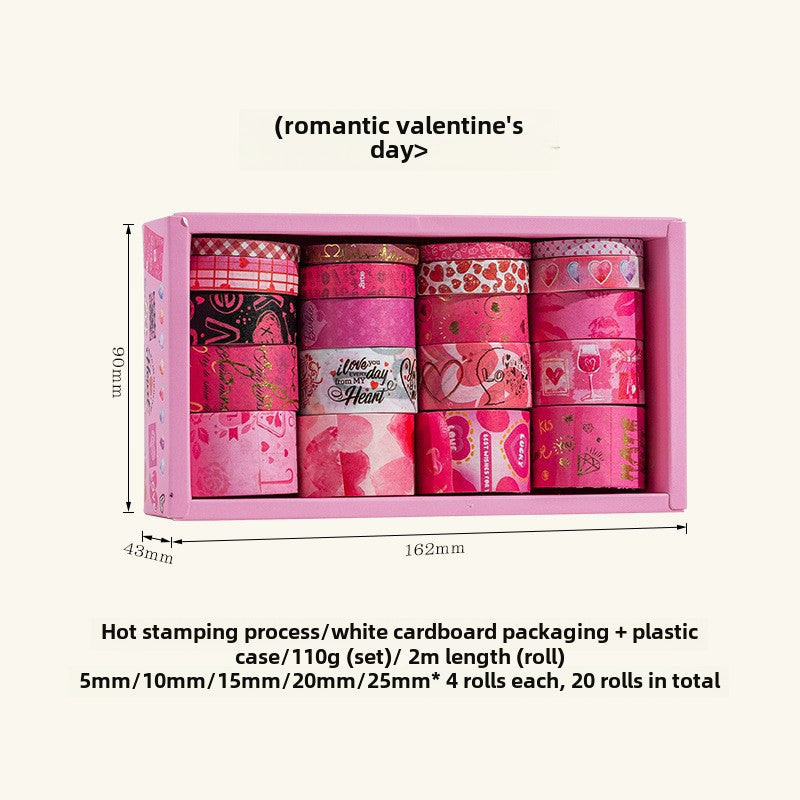 Christmas Valentine's Star Love Song Tape Set – DIY Bronzing Paper Tape - ViktaShop