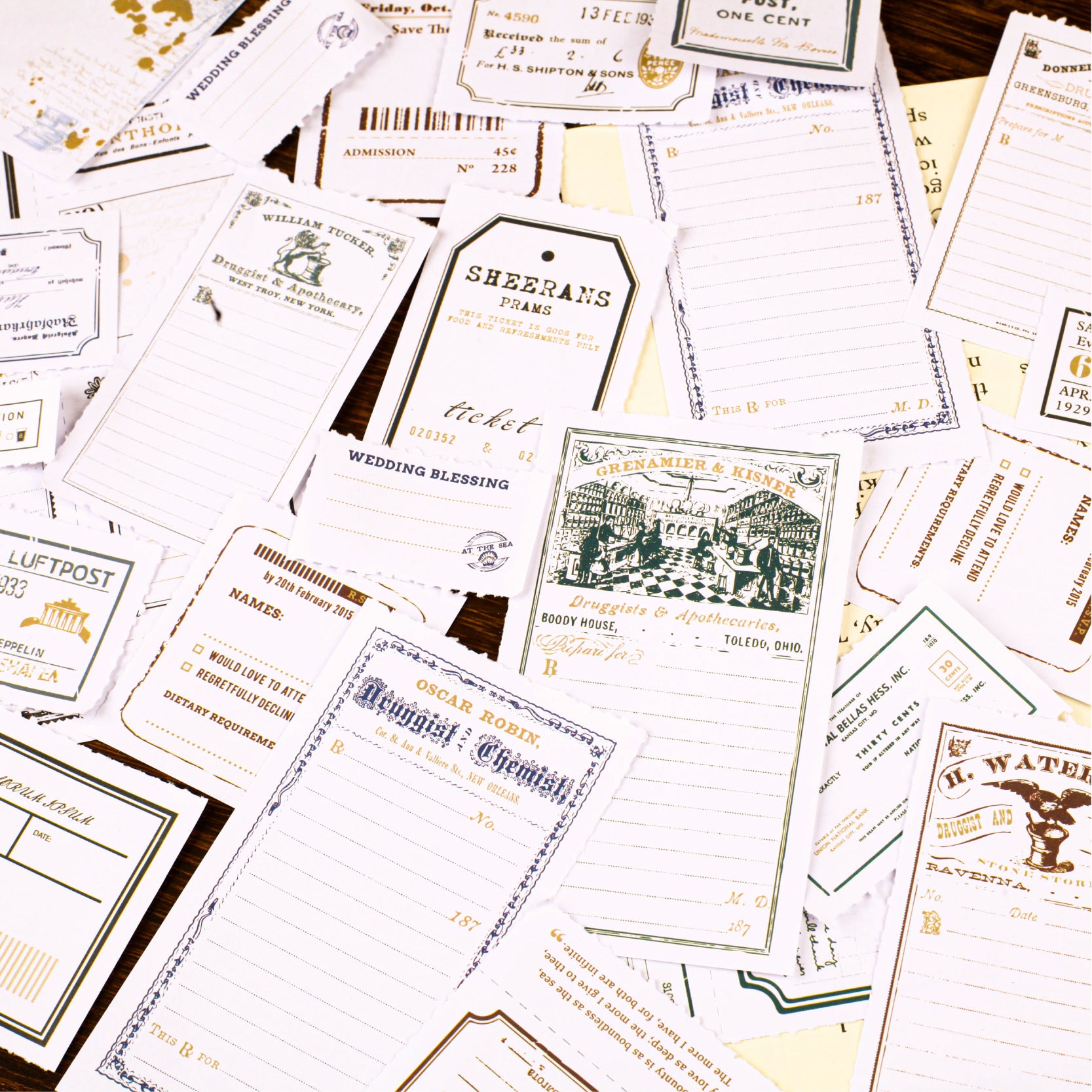 Tearable Notes - Letterhead Series, 30 Pcs - ViktaShop