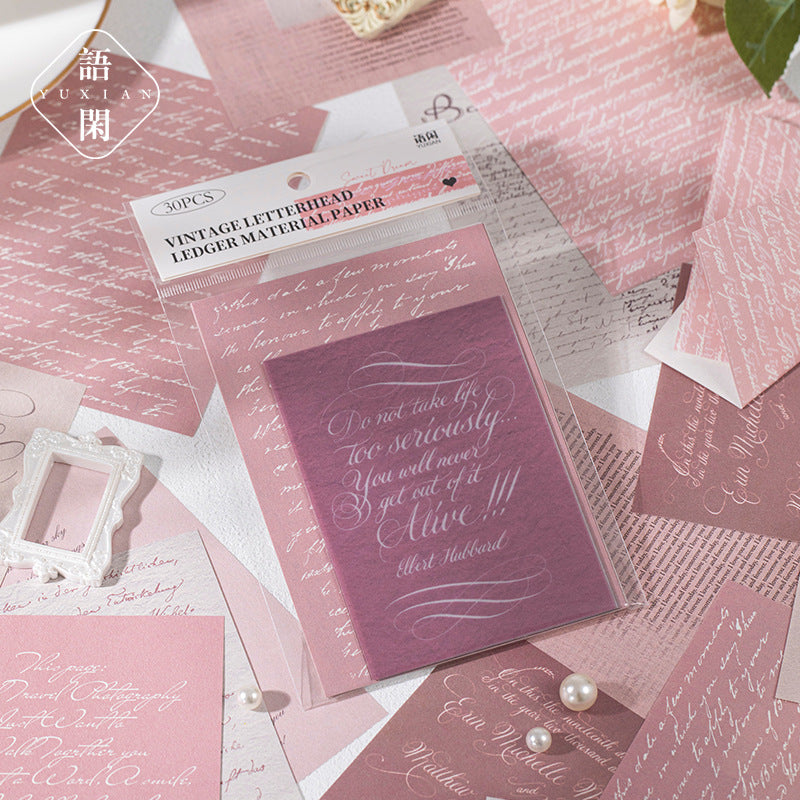 Retro Letterhead Material Paper, 4 Options - ViktaShop