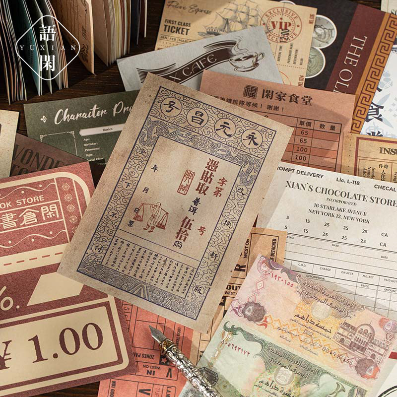 Light Retro Simulation Notes - Fleeting Time Series, 36 Pcs - ViktaShop