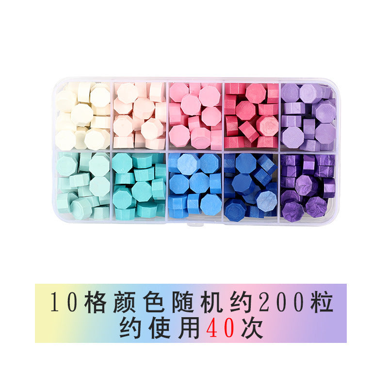 Vintage Transparent Fire Paint Wax Granules Set with Gold Powder - ViktaShop