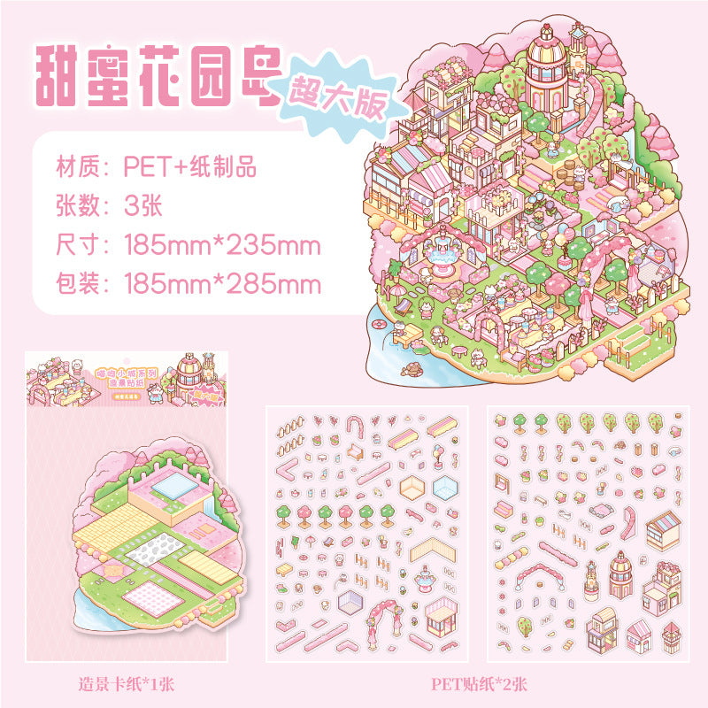 Paper Trace - Miniature Landscape Stickers - ViktaShop