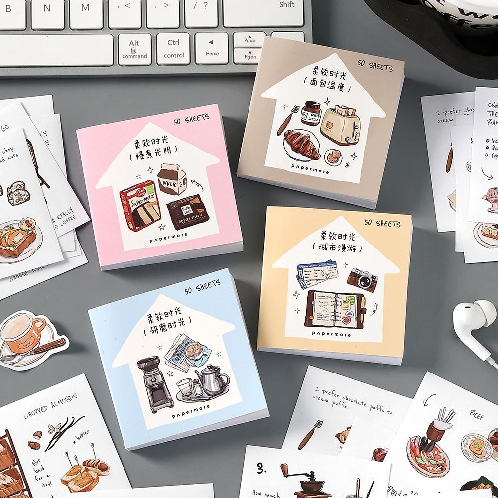 Mini Cut Film Sticker Book – Soft Time Series, 4 Options - ViktaShop