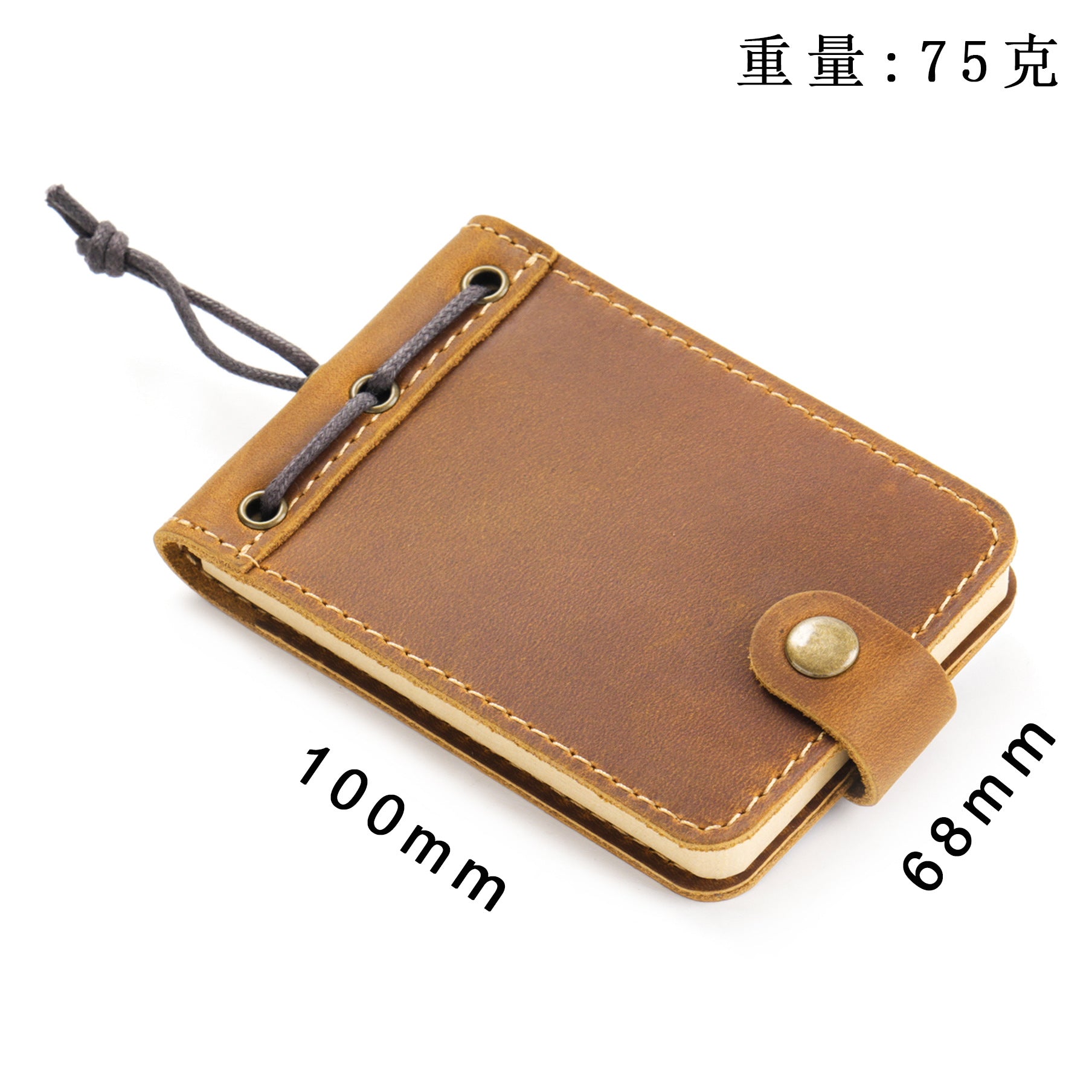 Portable Mini Cowhide Pocket Notebook – Business & Personal Record - ViktaShop