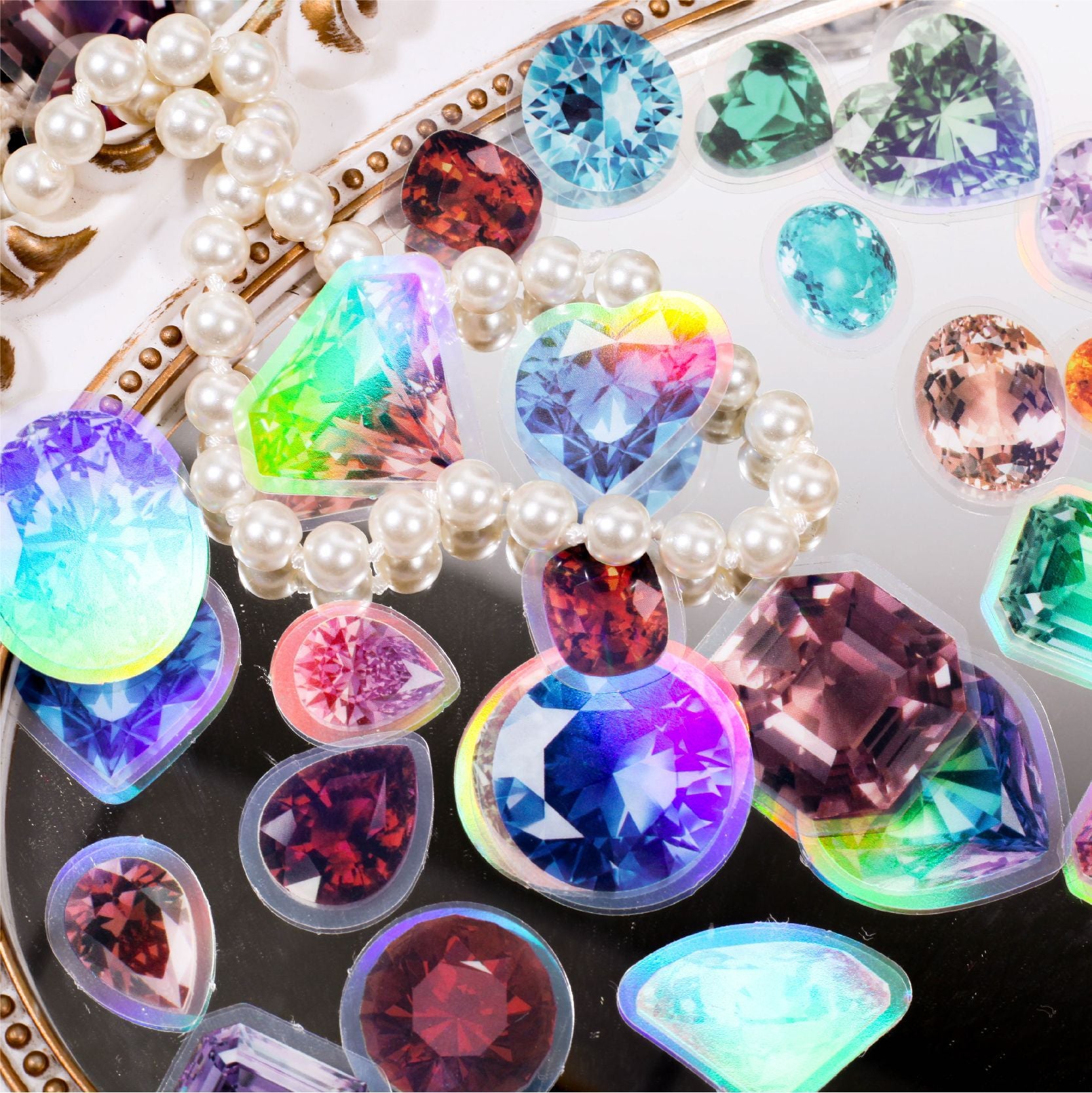 Gem Diamond Stickers - PET - ViktaShop