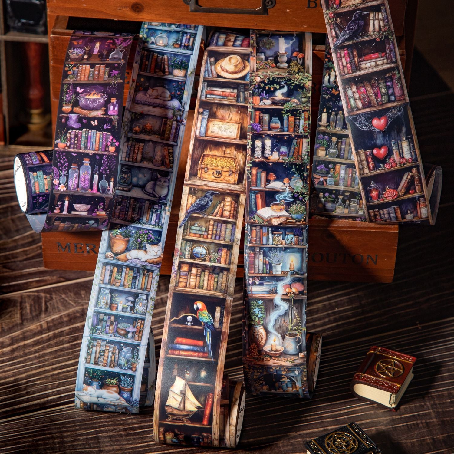 A wonderful day magic bookcase series PET tape 4 cm / 200 cm - Viktashop.com
