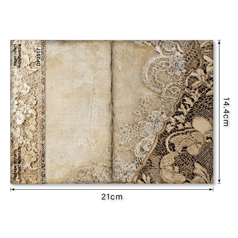 Vintage paper material background A5