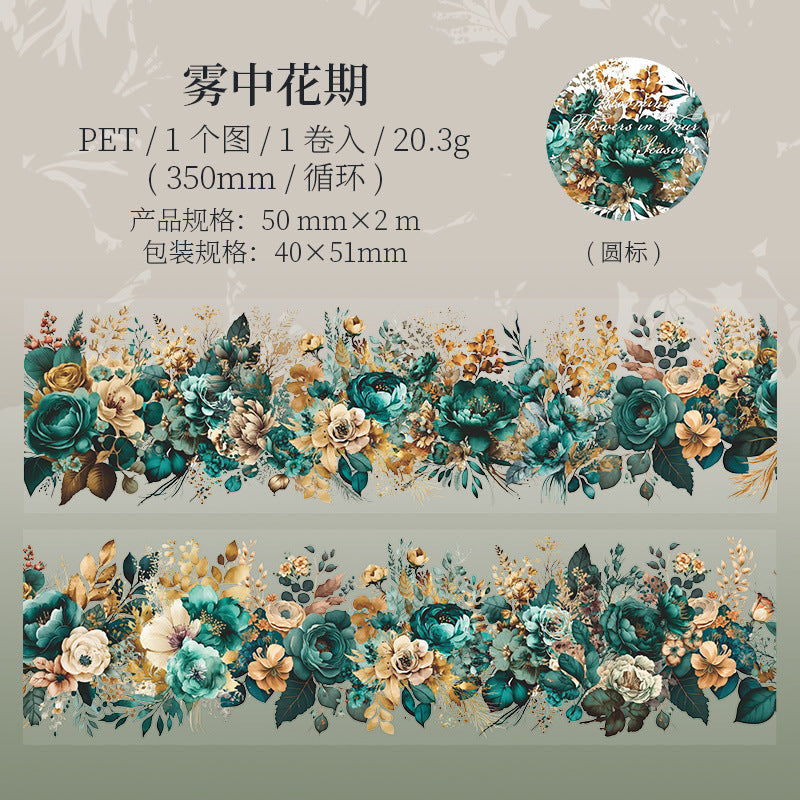 PET Tape - Flower Four Seasons Series, 350mm - ViktaShop