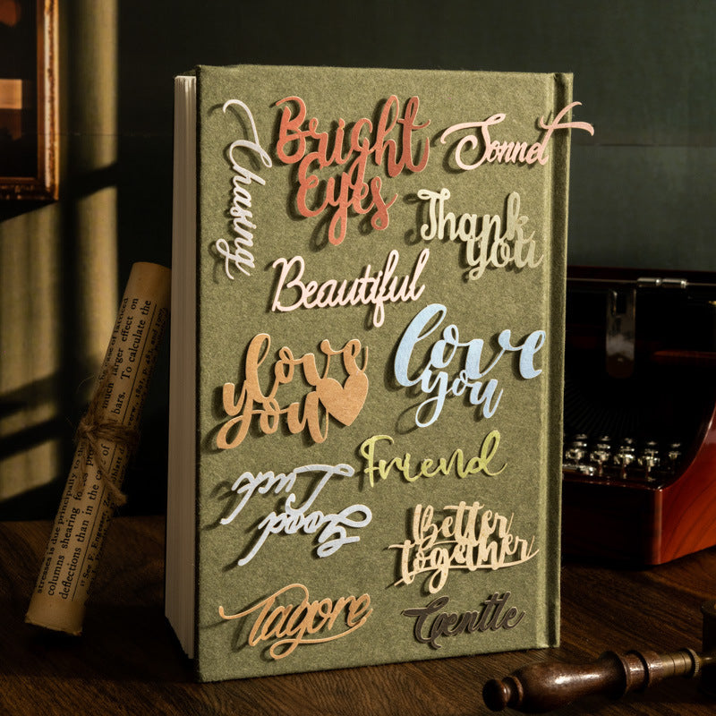 Manuscript Series Hollow English Material Paper, 6 Options - ViktaShop