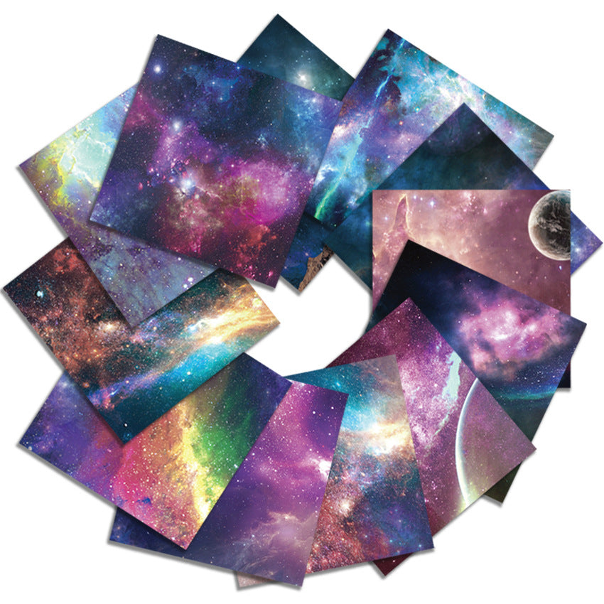 Starry Sky Single-Sided Pattern Paper - 24 Sheets - ViktaShop