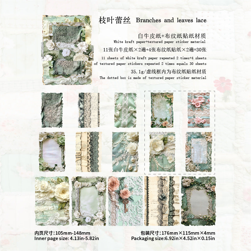 Retro Material Paper Pack for Background, 6 Options - ViktaShop