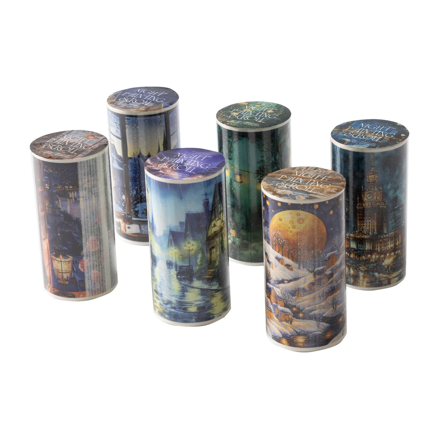 Washi Tape - Night Scroll Series, 2m - ViktaShop
