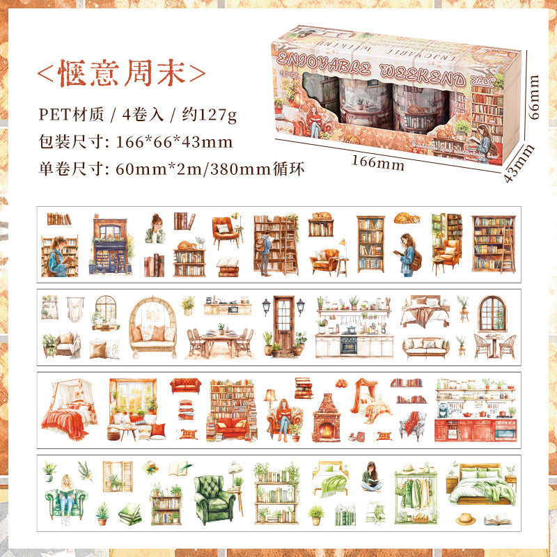 Exclusive Time PET Die-Cut Tape Set, 2 Options - ViktaShop