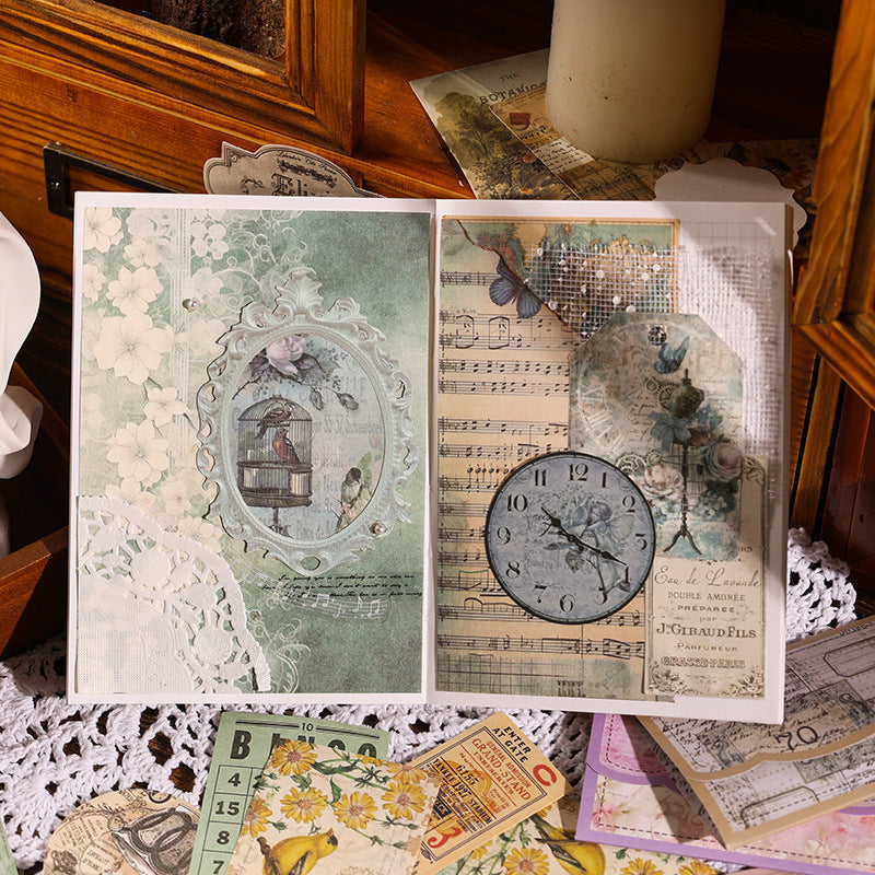 Vintage DIY Journal Background Paper - ViktaShop