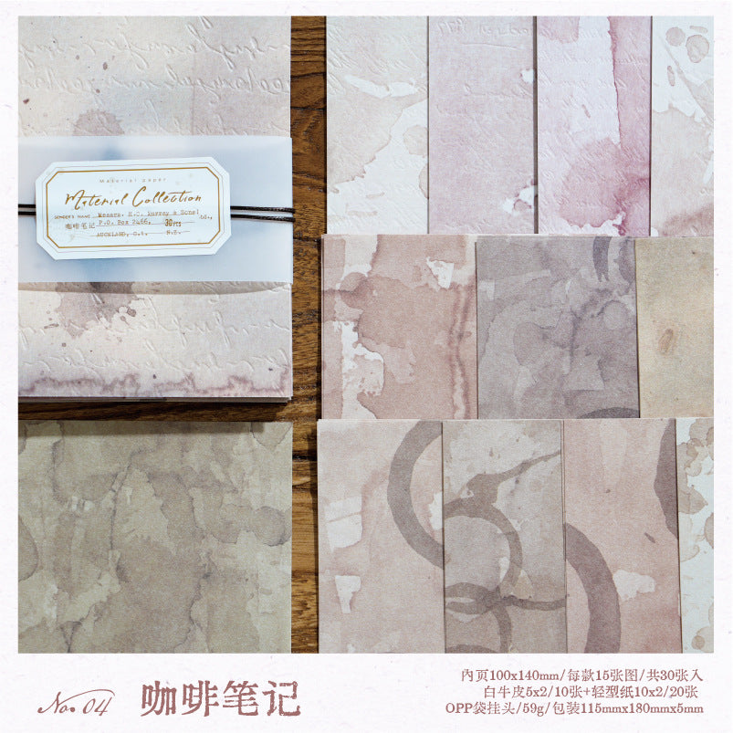 Twilight Material Paper - Arrive as Scheduled Series, 30 Pcs - ViktaShop