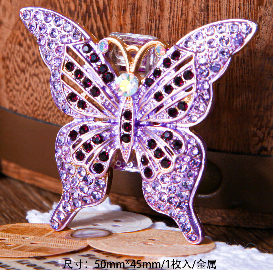 Retro Metal Butterfly Clip – Custom Journal Stationery Clip, 4 Options - ViktaShop