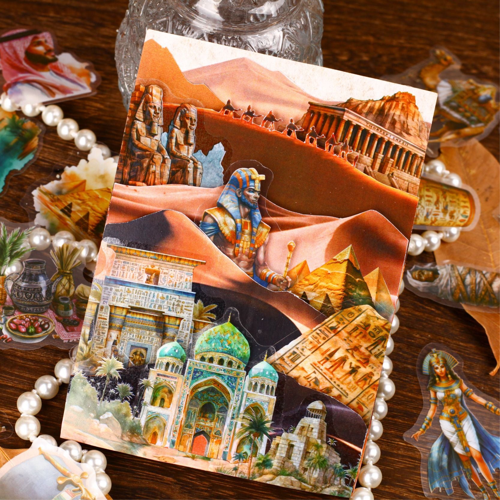 Egyptian Theme PET Stickers, 30 Pcs - ViktaShop