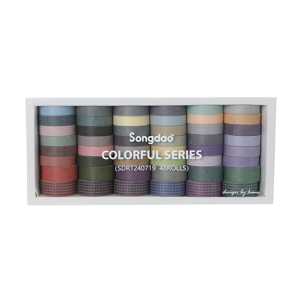 Solid color paper tape set