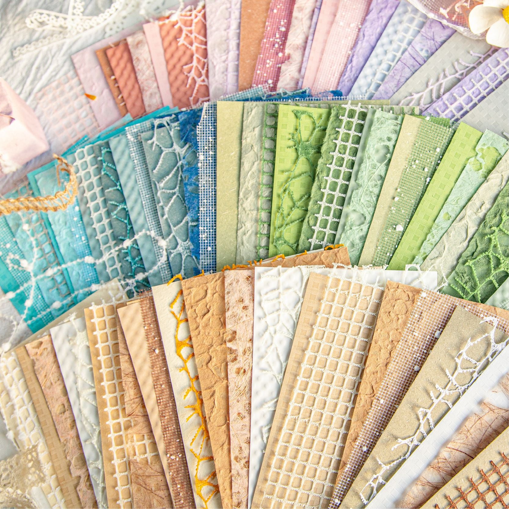 Retro Story Cloud Silk Scrapbooking Paper – Hollow Mesh Specialty Set - ViktaShop