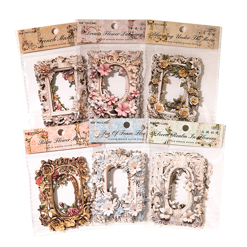Decorative Frame Collage Card Flower Paper - ViktaShop