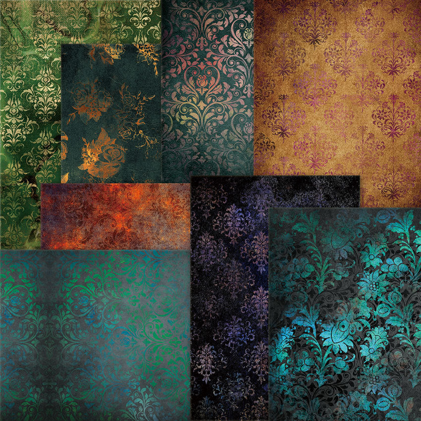Distressed Paper DIY Background Pattern Paper, 24 Sheets - ViktaShop