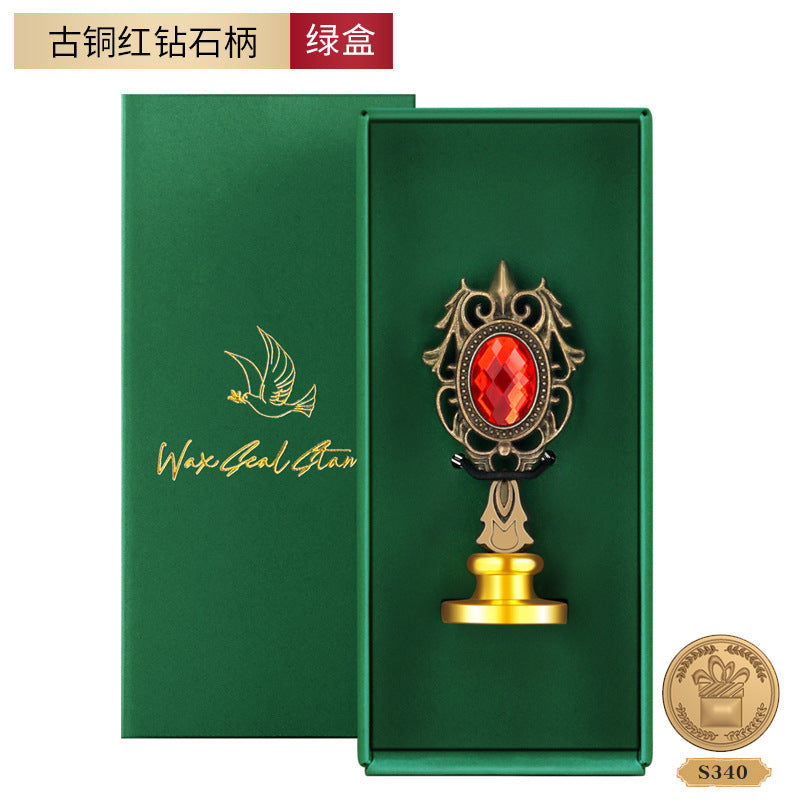 Vintage Lacquer Seal Stamp – Resin & Metal Multi-Style Detachable Handle - ViktaShop