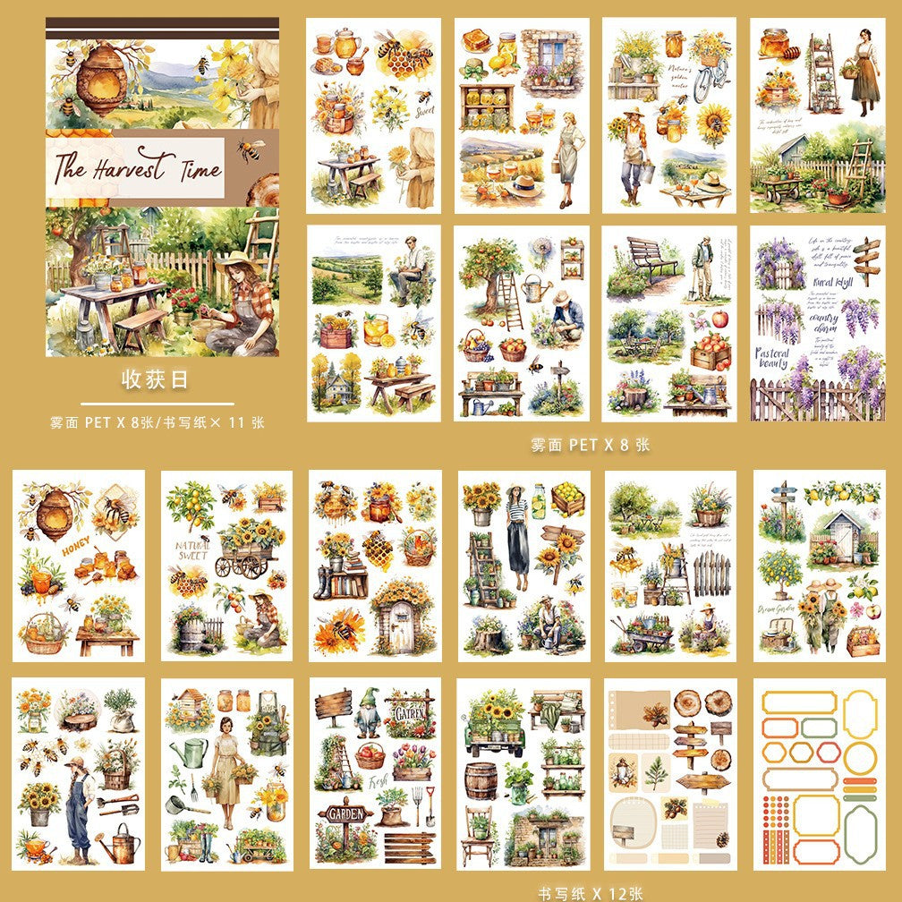 Magic Retro Art PET Sticker Book – European Character & Fairy Tale - ViktaShop