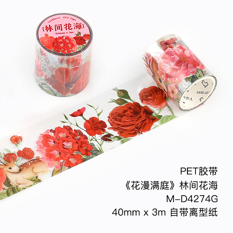 Letter Lover PET Tape - Full Garden Series, 3m - ViktaShop
