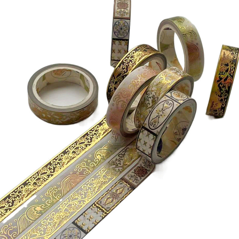 Gilded Paper Tape – Retro Chinese Style DIY Journal Tape, 7 Options - ViktaShop